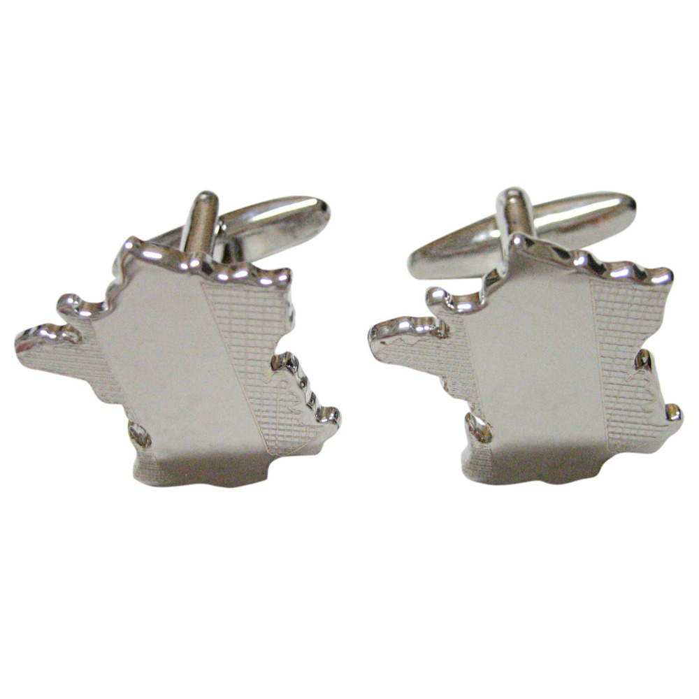 France Map Shape And Flag Design Cufflinks - image 1